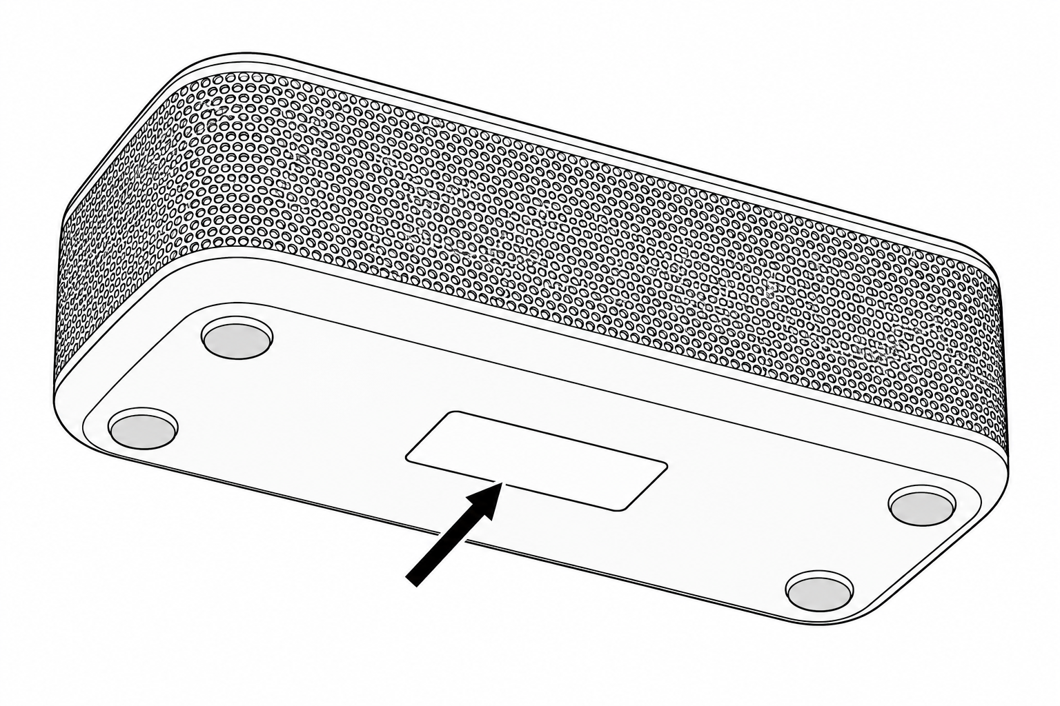 Kje je tipska nalepka na bluetooth zvočniku?