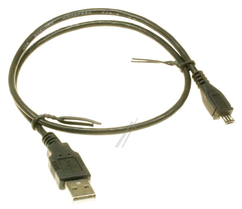 Črn USB 2.0 kabel USB-A/Micro-USB 0,5 m | COM