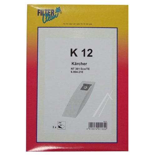 Vrečke za sesalnik K12, 3 kos | FILTERCLEAN 000779-K