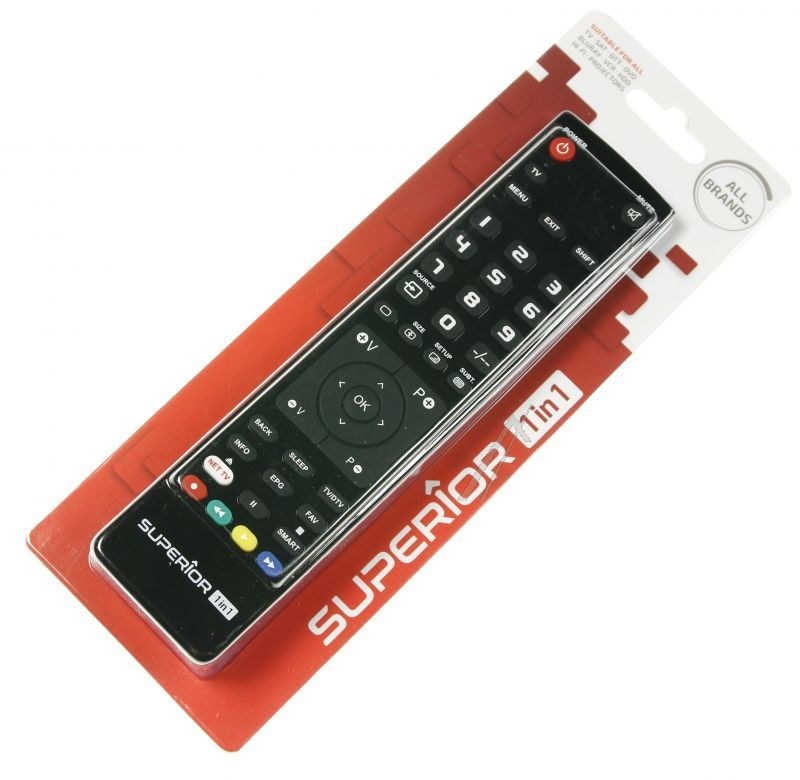 Univerzalni nadomestni daljinski upravljalnik Slim 1IN1, 1 raven | SUPERIOR SUPTPB007