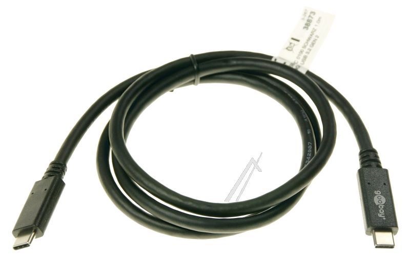 Črn kabel USB-C 100W 20Gbps Power Delivery 1m | COM